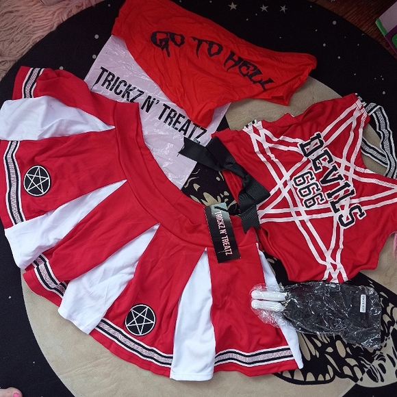 Dolls Kill NWT Devil cheerleader complete costume! For sale again - Picture 1 of 5